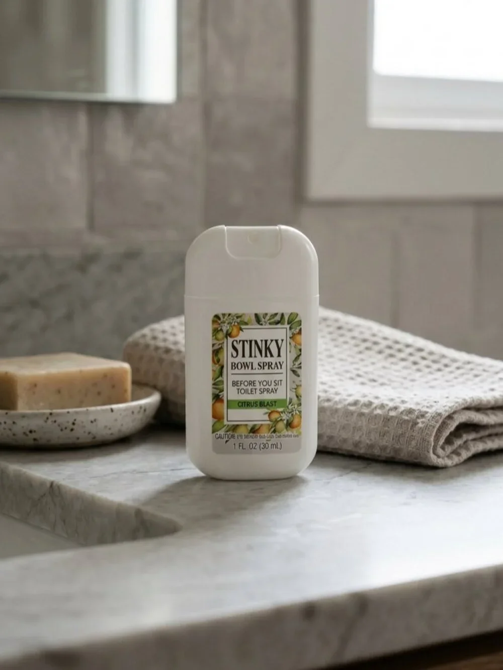 Stinky Bowl Spray 3-Pack Citrus Blast 1 oz Before-You-Go Toilet Deodorizer